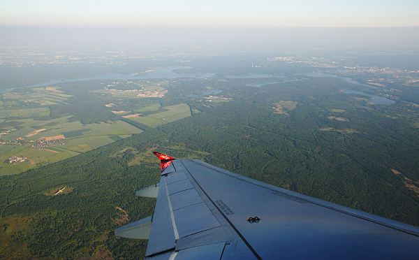 Landschaft aus dem Flugzeug