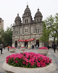 Eine Kirche mitten in Peking