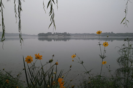 Blick auf die Insel im Kunming See