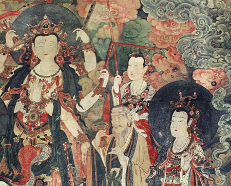 Detail von einem Wandgemlde, Fahai Si, Peking