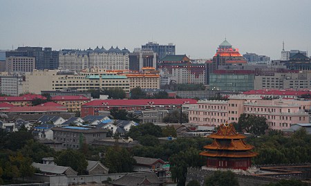 Blick auf Peking (Richtung Wangfujing Dajie)
