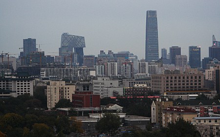 Blick auf Peking (Richtung CBD)