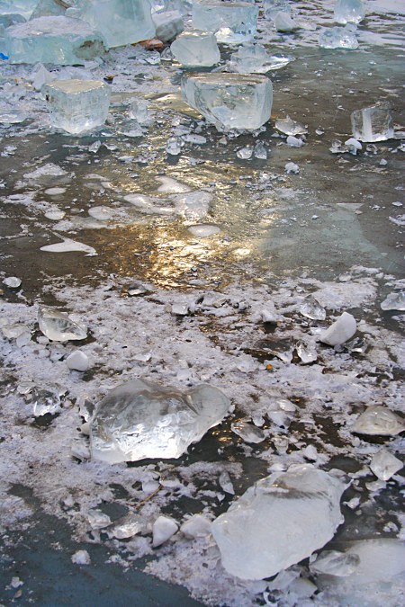 Eis auf dem Songhua Fluss