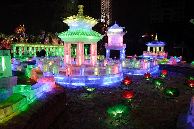 兆麟公园 Eisbauten im Zhaolin Park