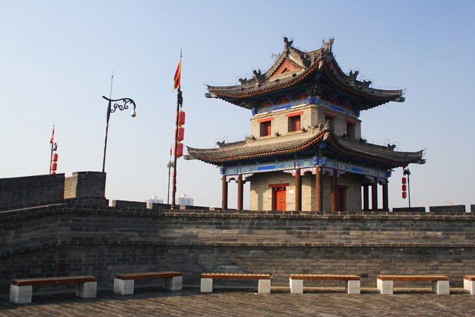 Nordwestliche Ecke der Stadtmauer von Xi'an 西安