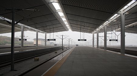Gleise im Nordbahnhof von Xi'an